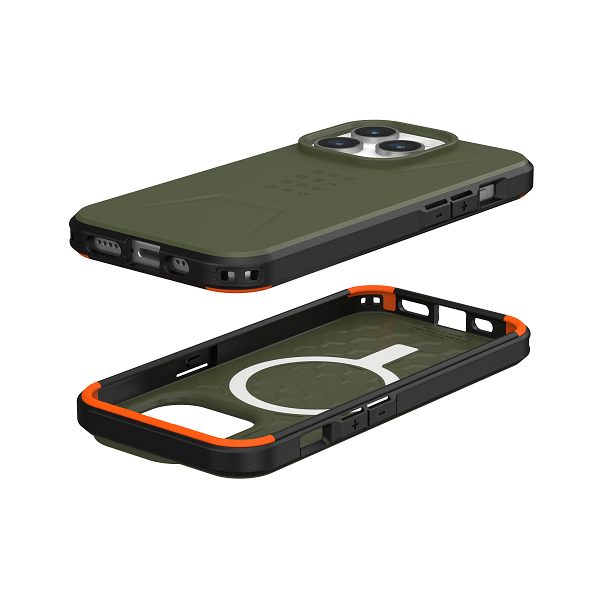 UAG Civilian Magsafe Case - Apple iPhone 15 Pro / Olive Drab Accessories > Mobiles & Tablets > Mobiles > Covers & Cases