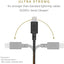 Native Union Belt Cable - Usb A To Lightning 1.2M - Cosmo Black