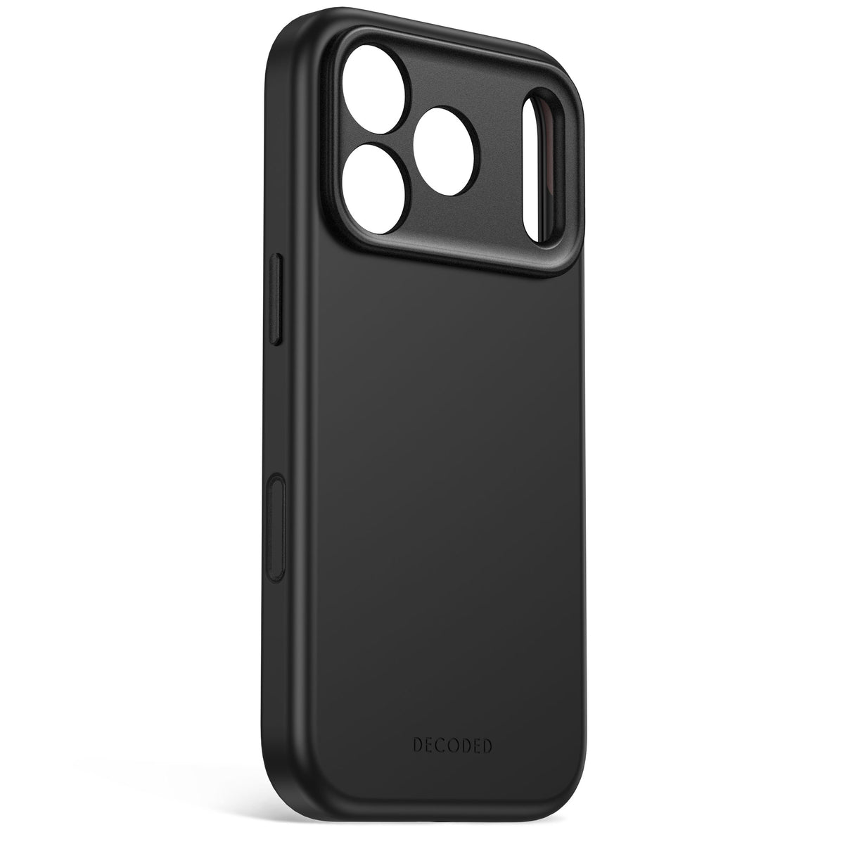 Decoded AntiMicrobial Silicone Backcover Case For Apple iPhone 18 Pro / Apple iPhone 17 Pro - Carbon Black