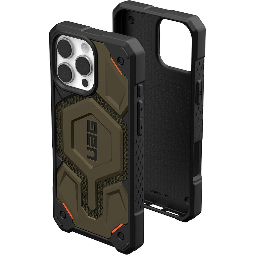 UAG Iphone 16 Pro Max Monarch Pro Kevlar Magsafe Case - Kevlar Element Green