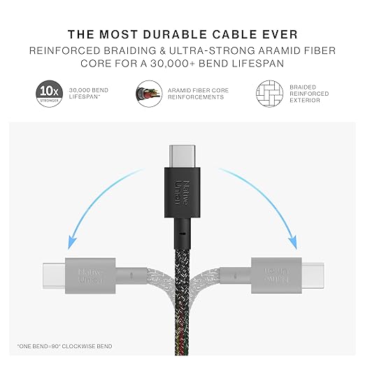 Native Union Pocket Cable - Usb C-C - Standstone