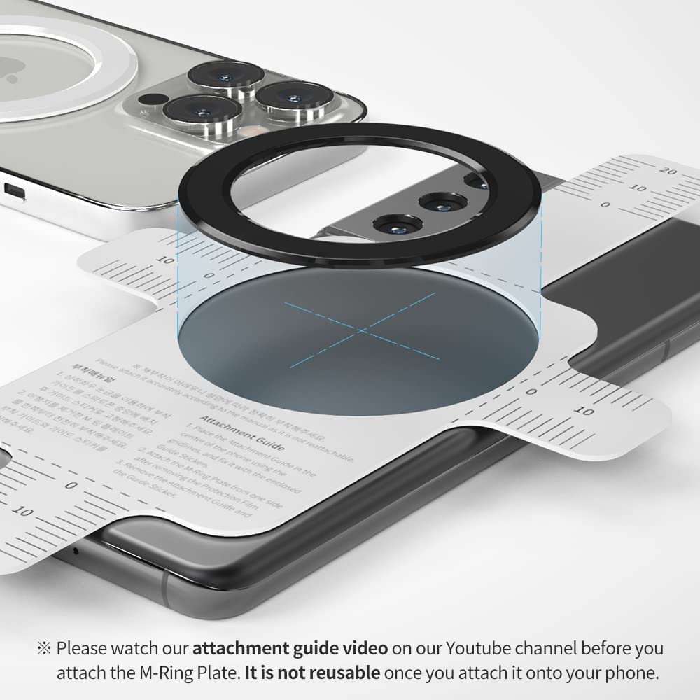 Sinjimoru M-Ring Plate Magnetic Plate For Magsafe Stickers, Slim Magnetic Plate For Magsafe Charger & Magsafe Accessories