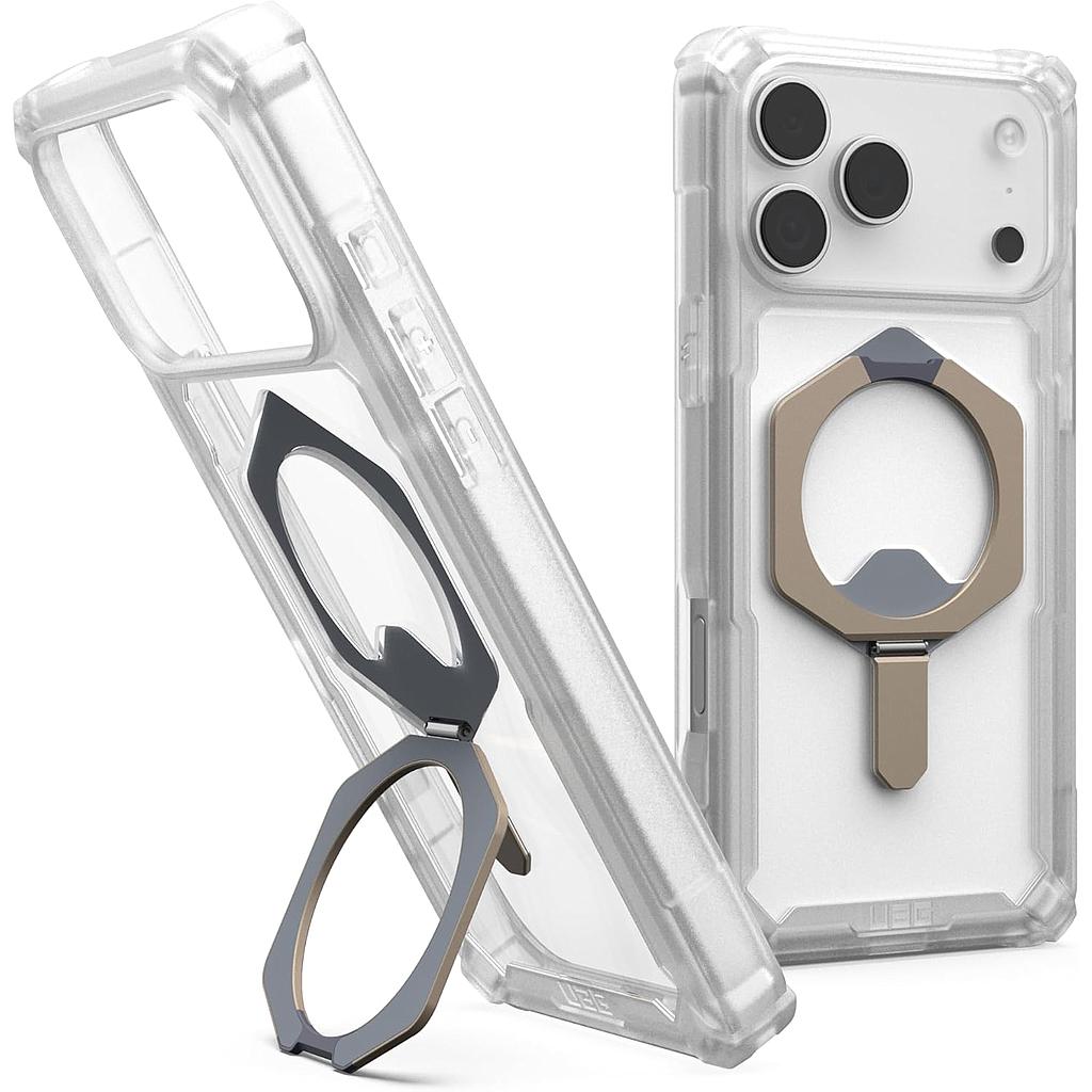 UAG iPhone 17 Pro Max Plasma Xte Magsafe Case - Clear/Titanium