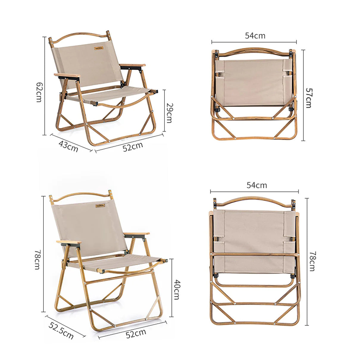 Naturehike Nightfall L02 Folding Chair - Black (L)