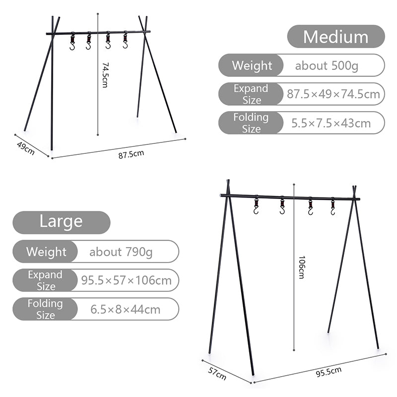 Naturehike (Chen Yi) Triangular shelving Q-9B (Large) - Black
