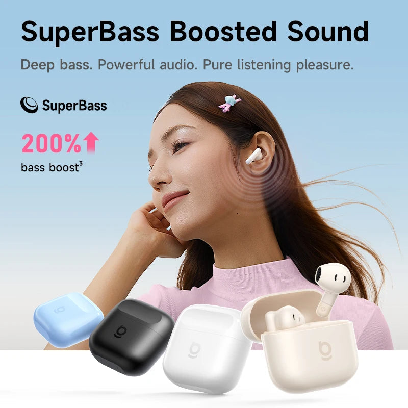 Baseus Bass BS2 Lite True Wireless Earbuds - Cosmic Black