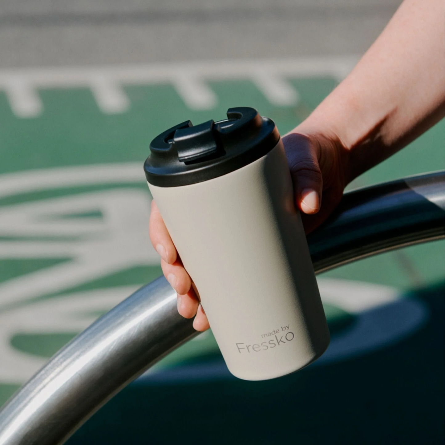 Fressko Grande 475ml / 16oz Cup - Stainless Steel - Oat