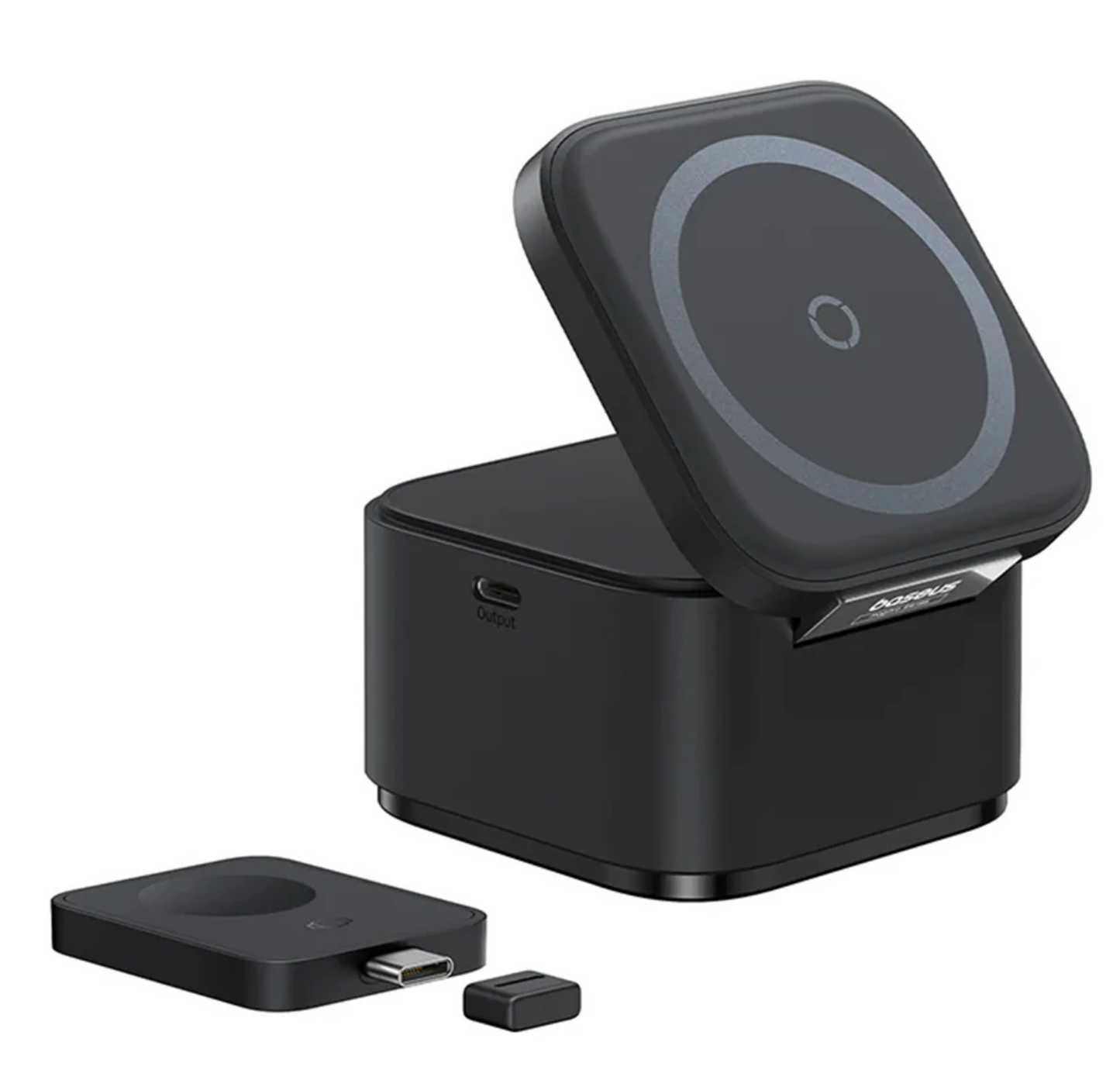Baseus MagPro 3-in-1 Qi2 Magnetic Wireless Charger - 25W / Cosmic Black
