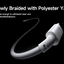Baseus New Braided Fast Charging Cable - USB-C / 100W / 1 Meter / White