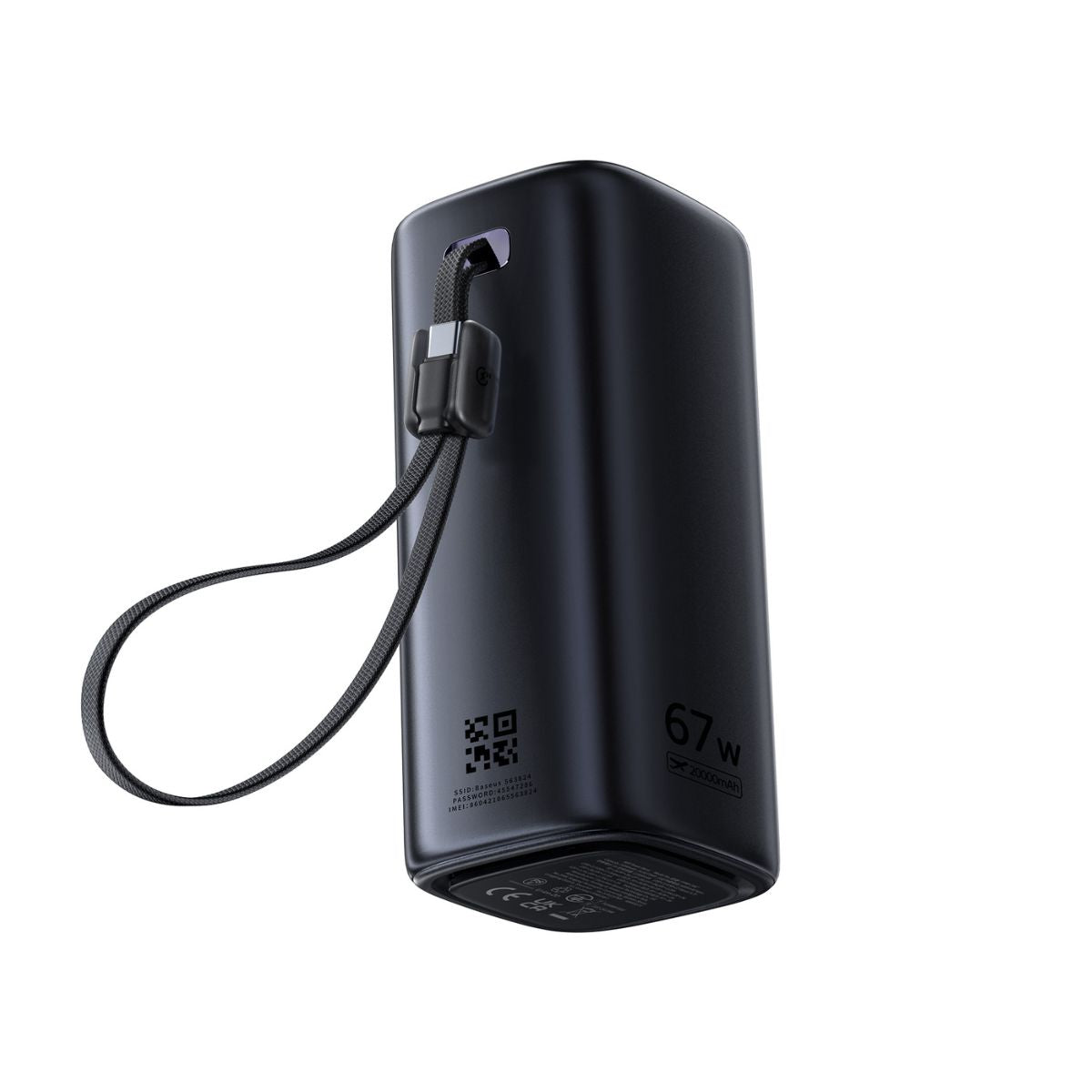 Baseus EnerGeek GX11 MiFi Power Bank - 20000mAh / 67W / Cosmic Black