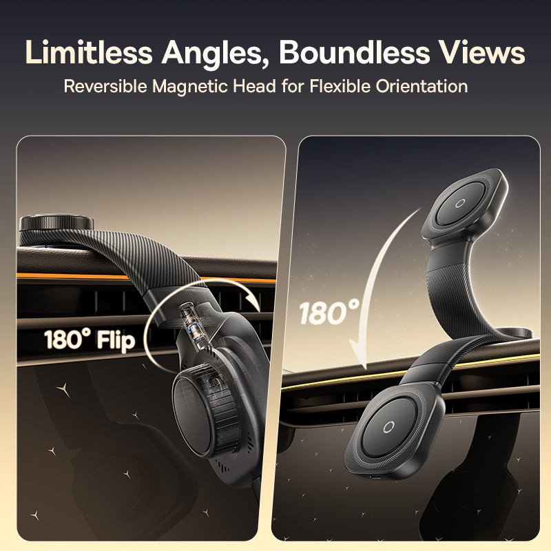 Baseus PrimeTrip C03Pro Magnetic Wireless Car Charger Mount - Cosmic Black