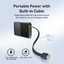 Baseus EnerFill FC51 Bipow2 Pro Digital Display Power Bank with Built-in Cable - 10000mAh / 22.5W / Cosmic Black
