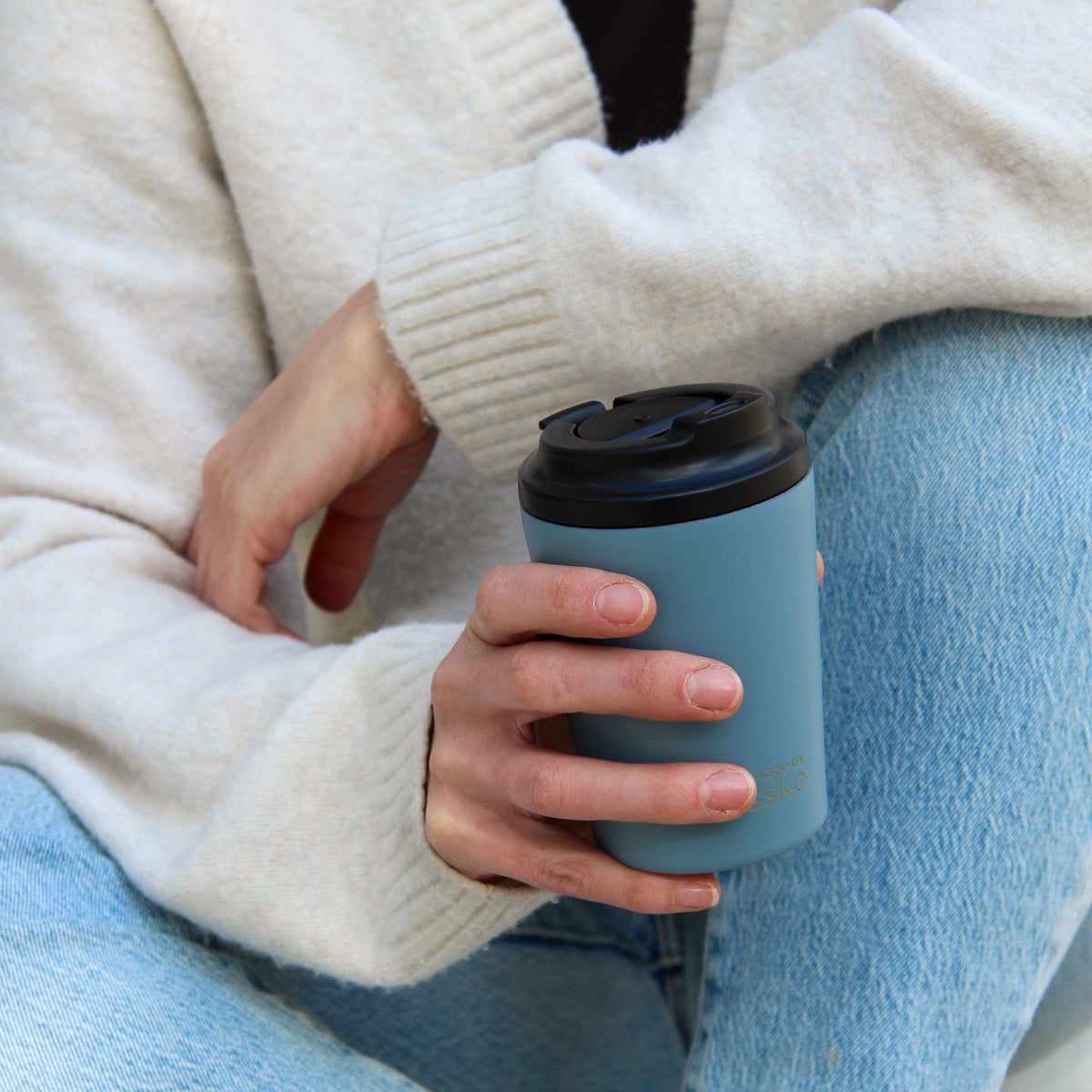 Fressko Bino 227ml / 8oz Cup - Stainless Steel - River
