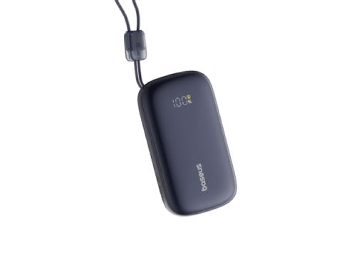 Baseus EnerFill FC21 Qpow3 Ultra Digital Display Power Bank with Detachable Cable - 20000mAh / 45W / Cosmic Black