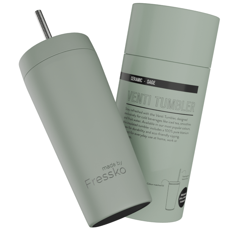 Fressko Venti Tumbler 600ml / 20oz - Ceramic - Sage