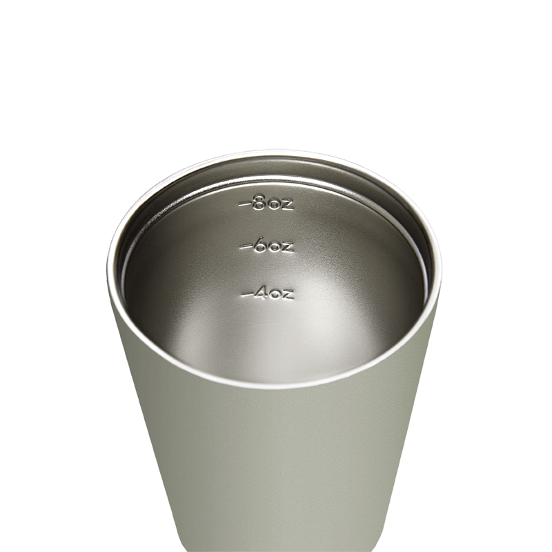 Fressko Bino 227ml / 8oz Cup - Stainless Steel - Sage