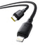 Baseus Silky Series Fast Charging Cable - USB-C / Lightning / 20W / 1 Meter / Cluster Black