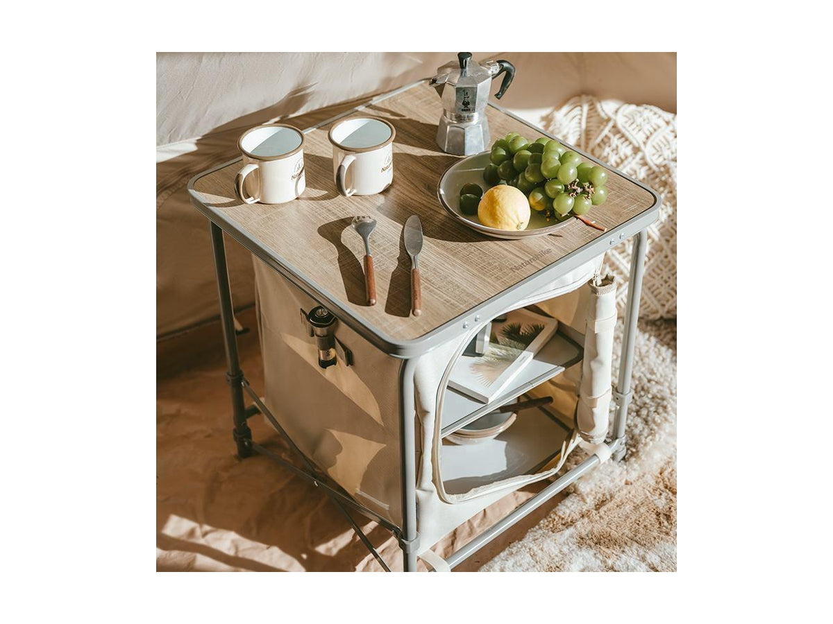 Naturehike Mini Outdoor Folding Shelf - Oat