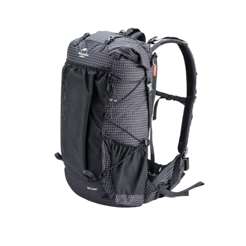 Naturehike Rock Hiking Backpack - Black (60L+5L)