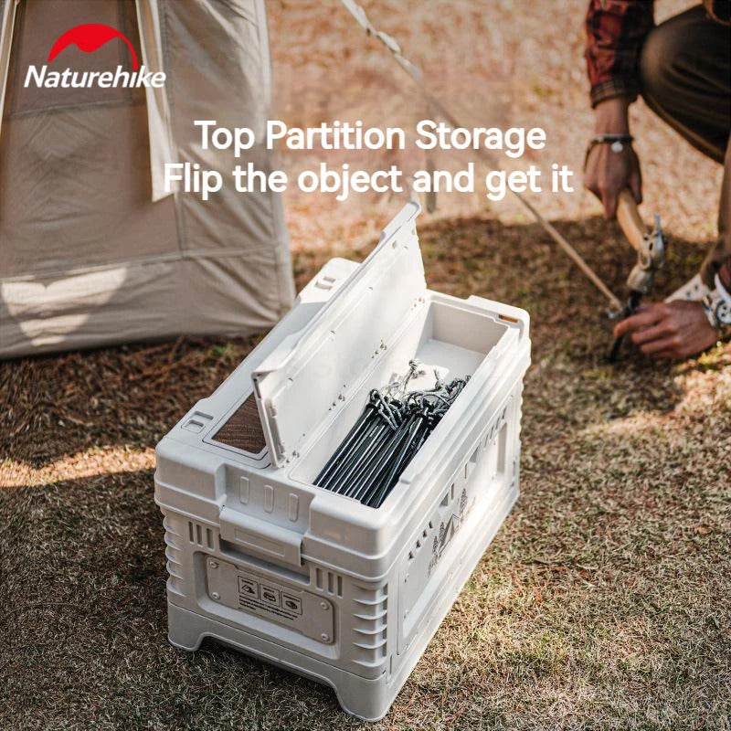 Naturehike Ling Yue S PP Folding Storage Box - Light Beige (50L)