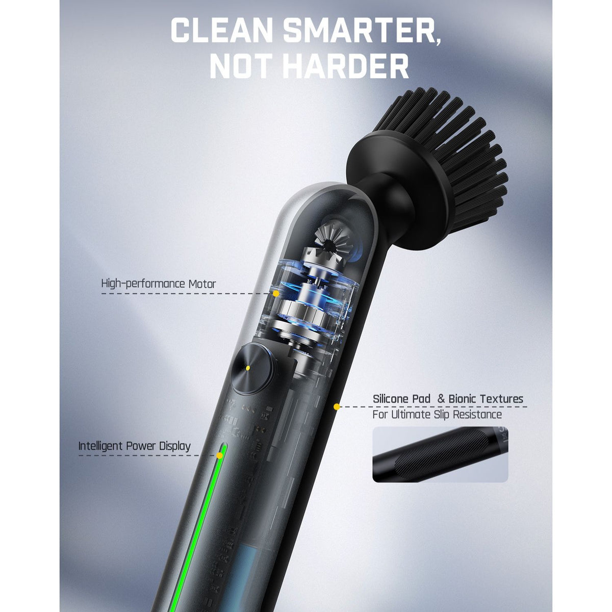 Fanttik G9 Handy Cordless Spin Scrubber - Black