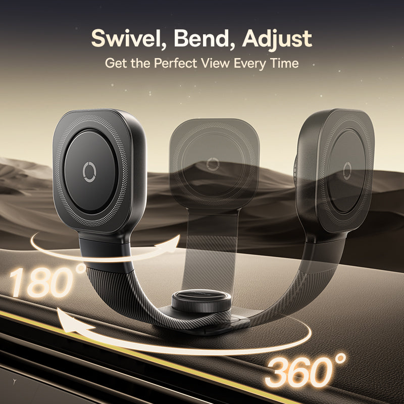 Baseus PrimeTrip C03Pro Magnetic Wireless Car Charger Mount - Cosmic Black