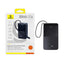 Baseus EnerFill FC51 Bipow2 Pro Digital Display Power Bank with Built-in Cable - 30000mAh / 22.5W / Cosmic Black