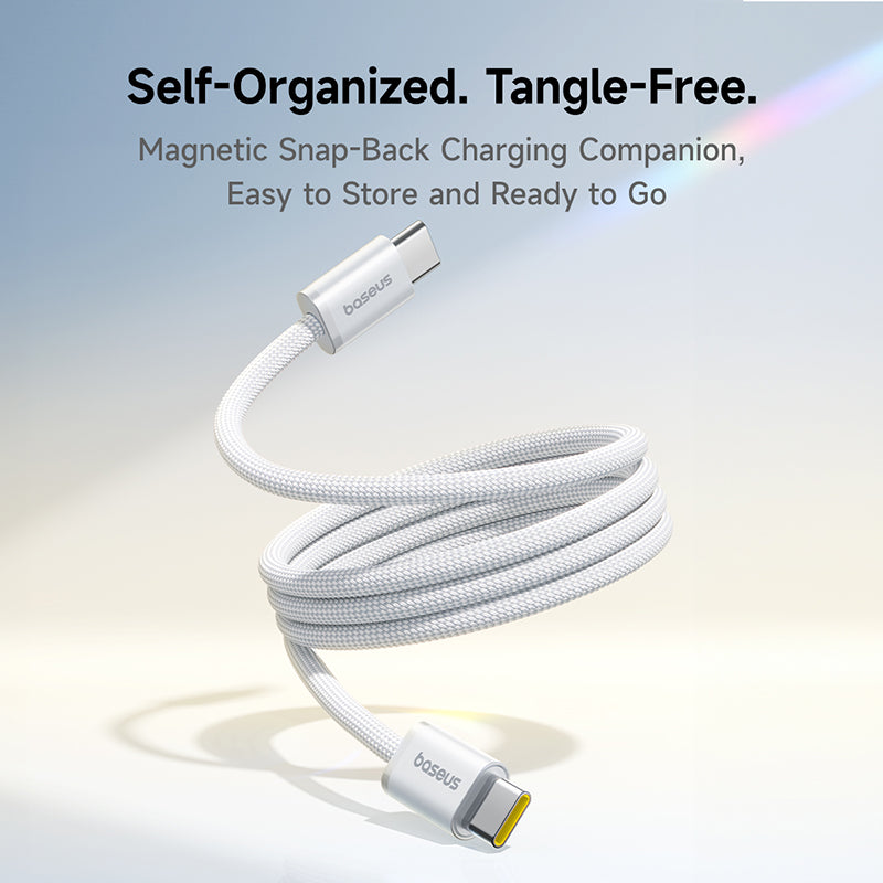 Baseus Dynamic 4 Pro Magnetic Fast Charging Cable - USB-C / 100W / 1 Meter / White