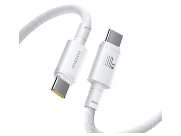 Baseus New Braided Fast Charging Cable - USB-C / 100W / 2 Meter / White