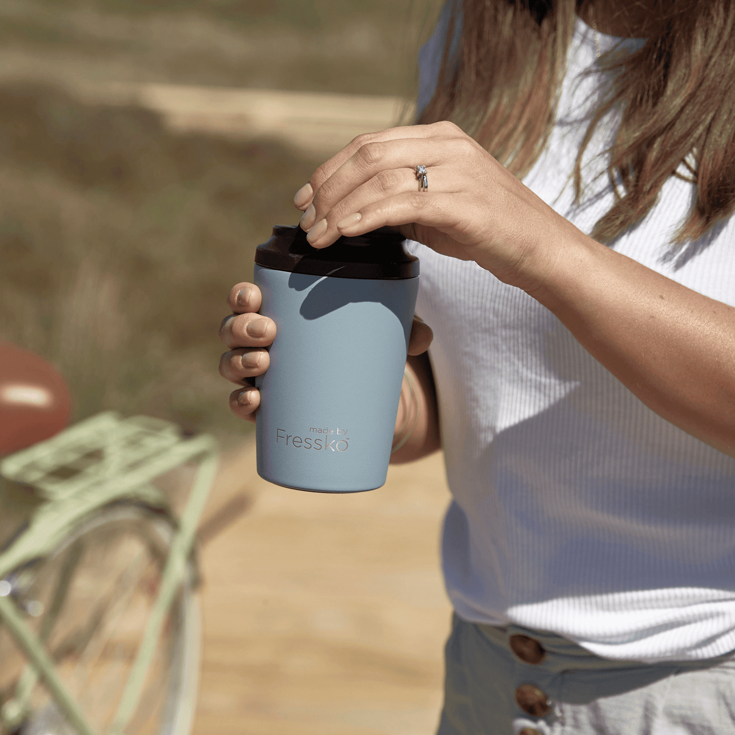 Fressko Camino 340ml / 12oz Cup - Stainless Steel - River