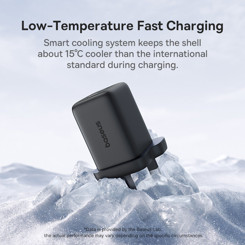 Baseus EnerFill FN11 Fast Charger - 30W / USB-A / USB-C / Cosmic Black