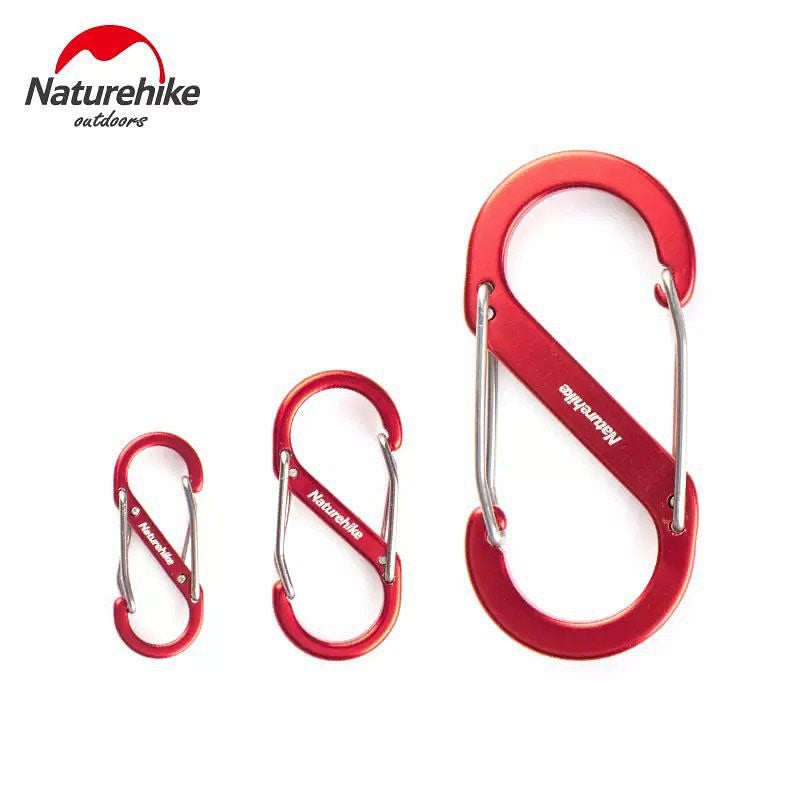 Naturehike S Type Aluminum Alloy Hook - Red 1PC (Large)