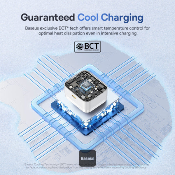 Baseus Palm Fast Charger with Cable - USB-C / 30W / Moon White