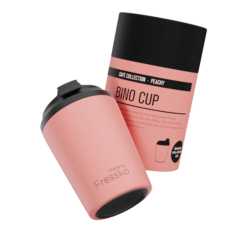 Fressko Bino 227ml / 8oz Cup- Stainless Steel - Peachy