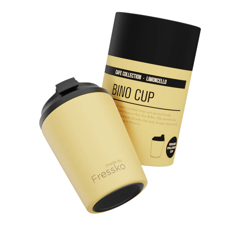 Fressko Bino 227ml / 8oz Cup - Stainless Steel - Limoncello