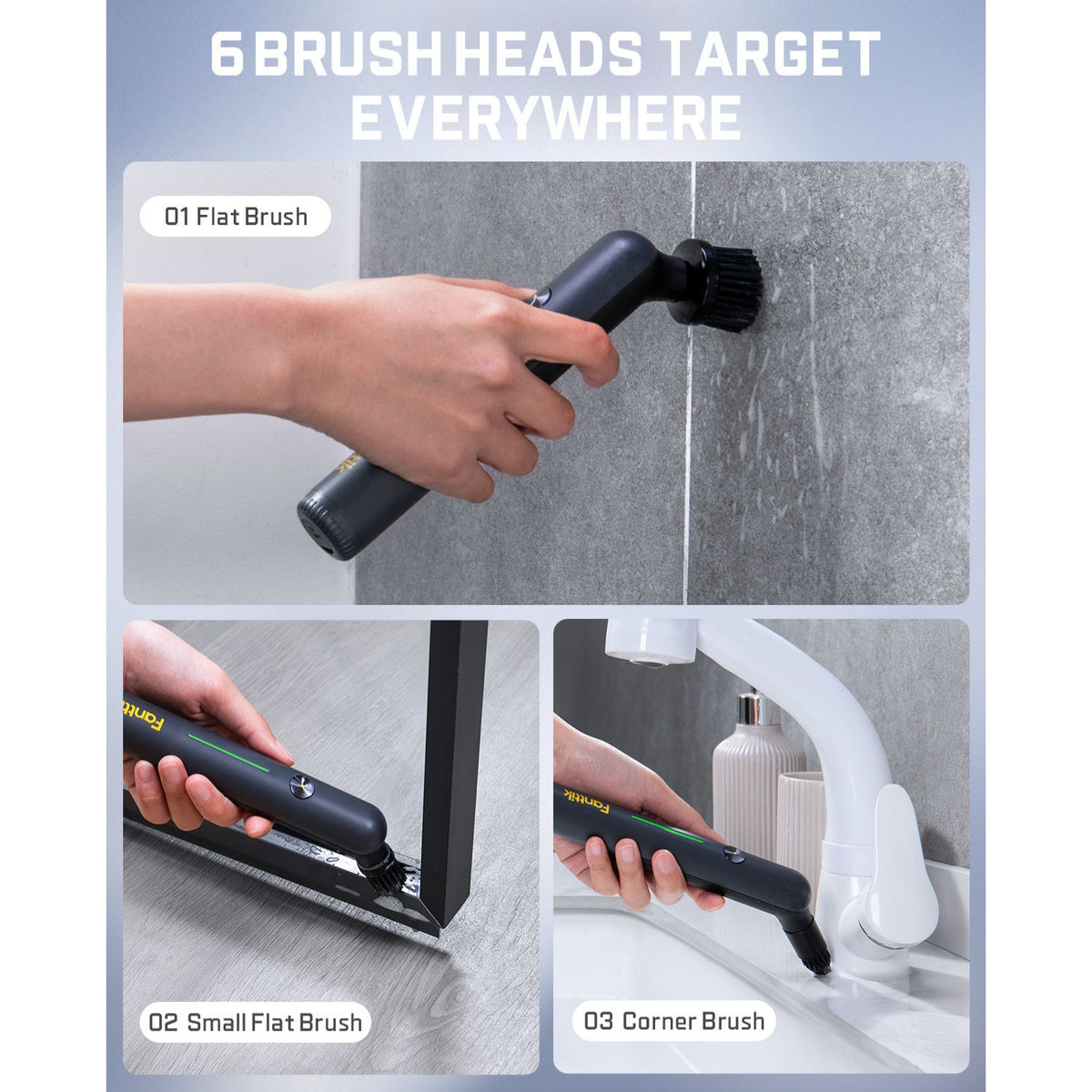 Fanttik G9 Handy Cordless Spin Scrubber - Black
