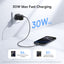 Baseus EnerFill FN11 Fast Charger - 30W / USB-A / USB-C / Cosmic Black