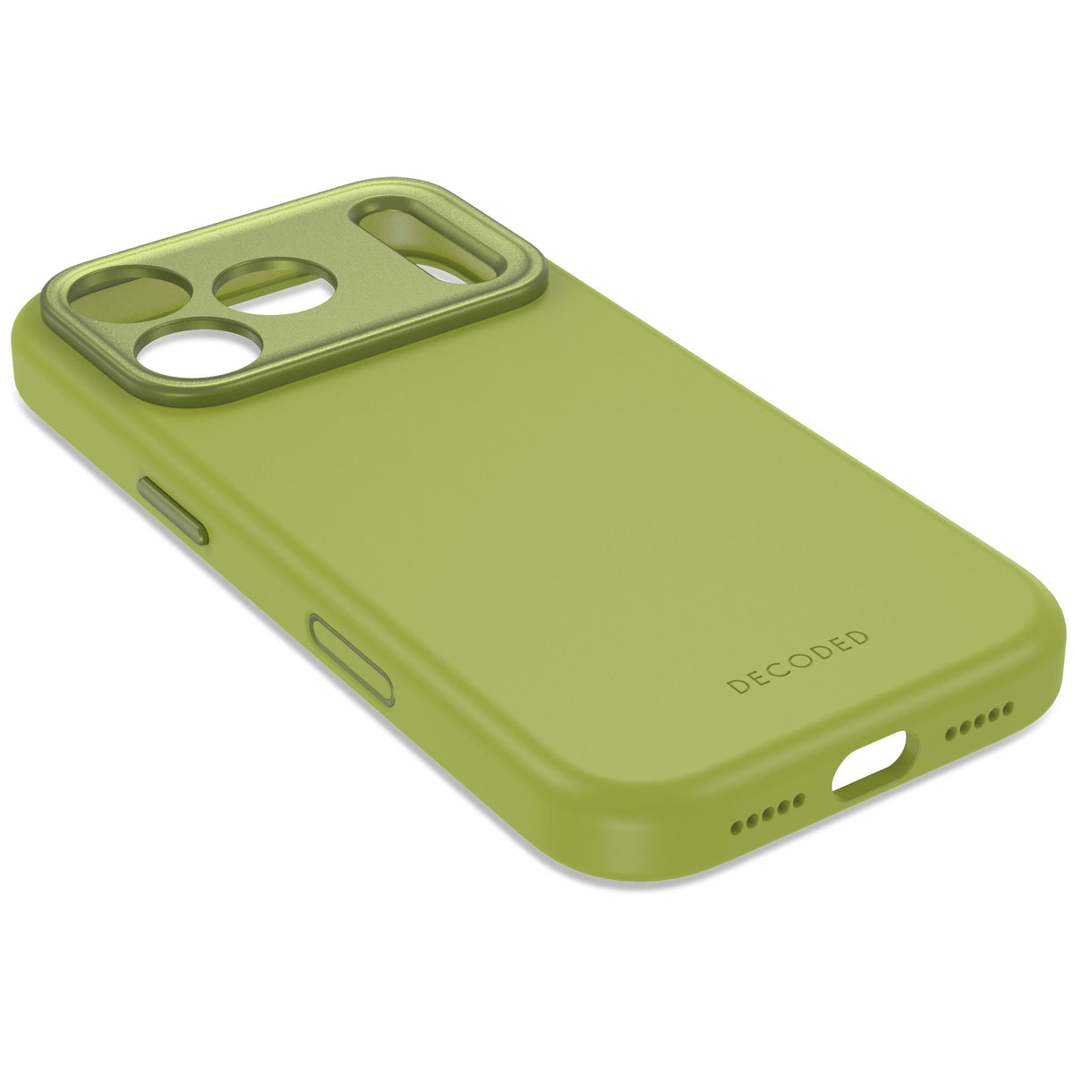 Decoded AntiMicrobial Silicone Backcover Case For Apple iPhone 18 Pro Max / Apple iPhone 17 Pro Max  - Moss Green