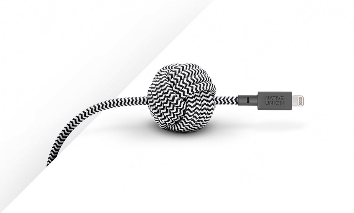 Native Union Night Cable - Usb A To Lightning 3M - Zebra