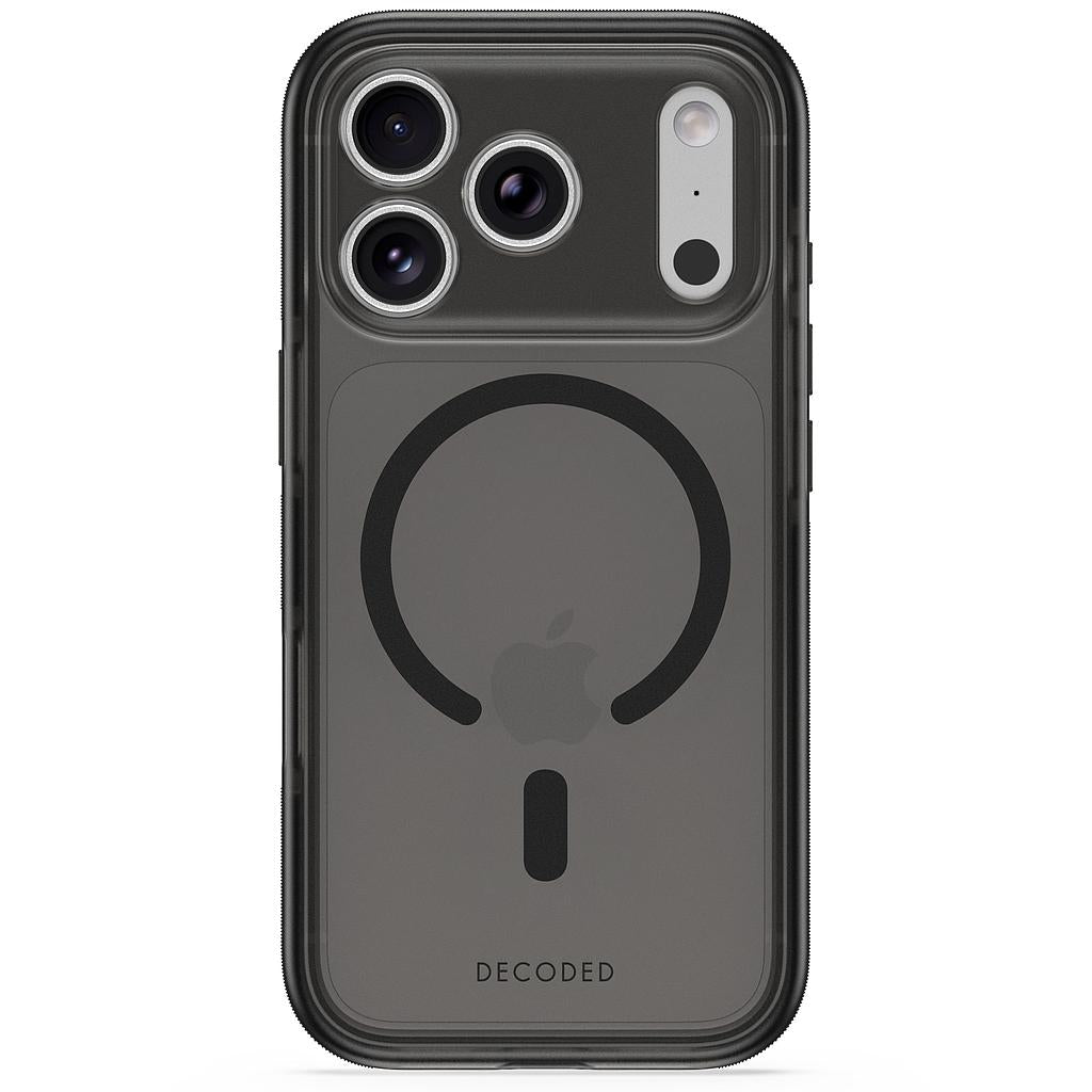 Decoded DropTec Transparent Backcover Case For iPhone 18 Pro Max / Apple iPhone 17 Pro Max - Frosted Black