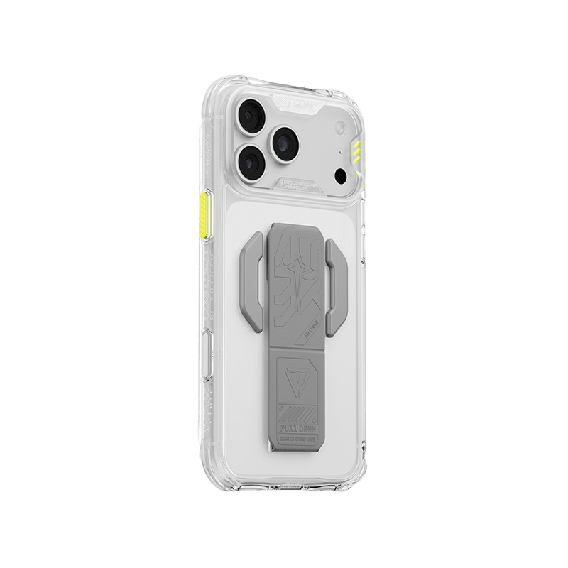 SkinArma Helio CE MagSafe Case With Grip Stand for iPhone 18 Pro - Clear