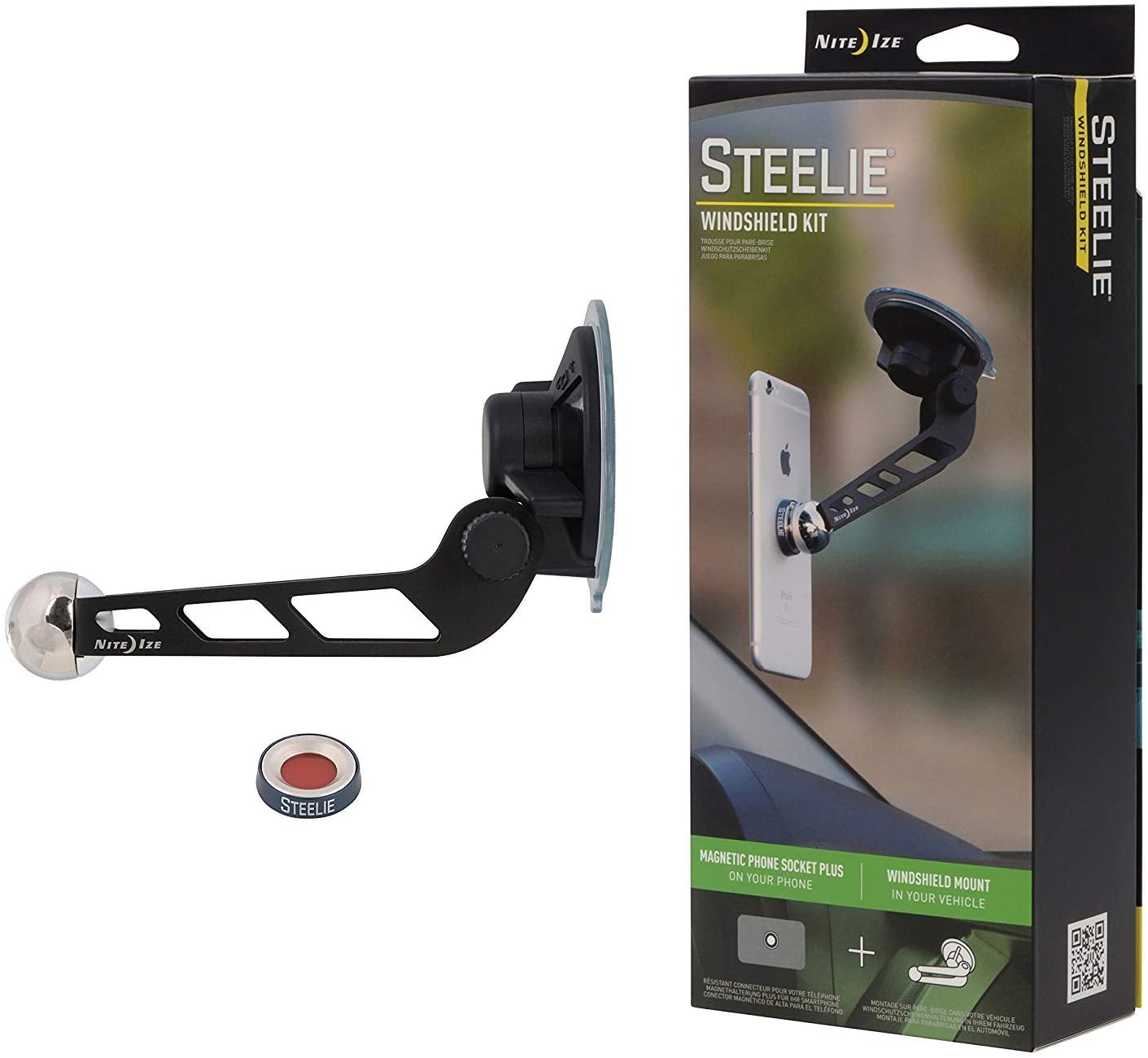 Steelie® Windshield Mount Kit - Black