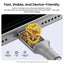 Vention Magnetic Cable USB 2.0 C Male to C Male  Cable - 1 Meter / Orange