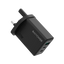 RavPower 2-Port USB-C and 1-Port USB-A PD 65W GaN Wall Charger - Black