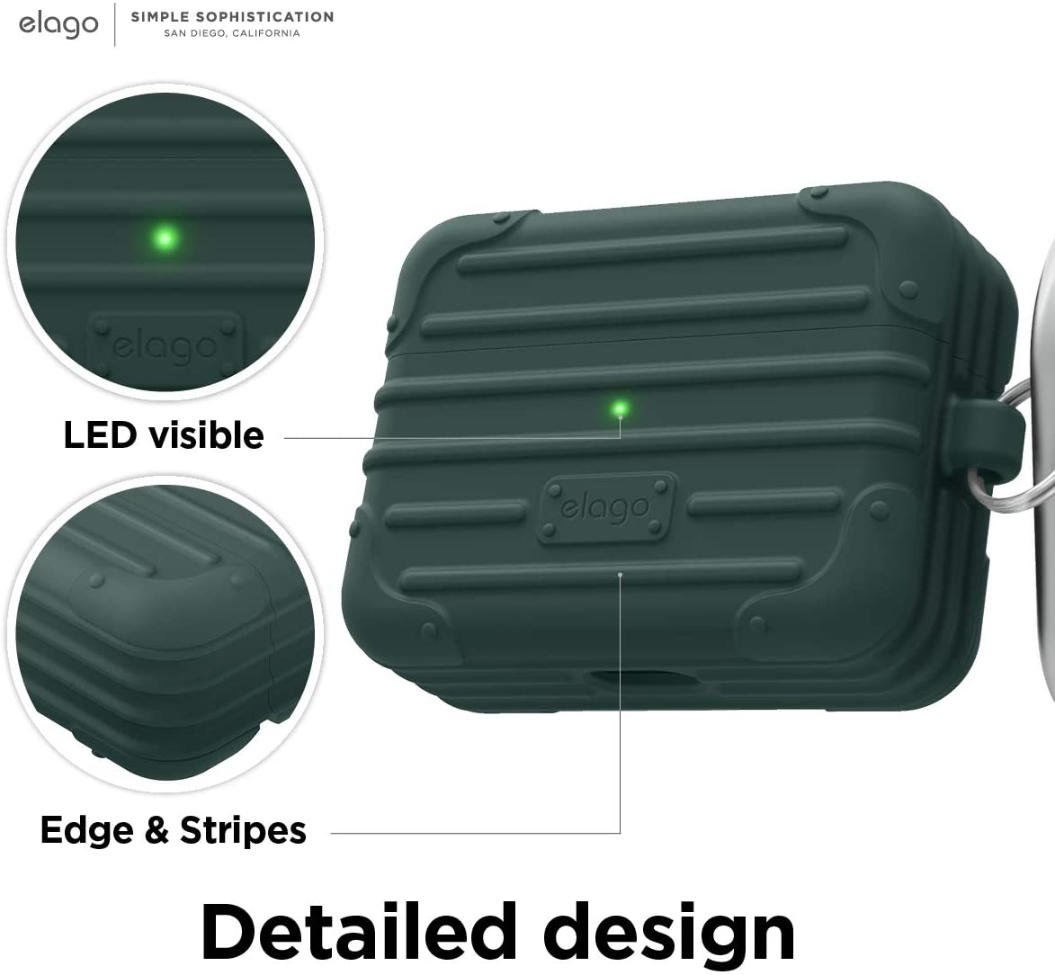 Elago Airpods Pro Suit Case - Midnight Green