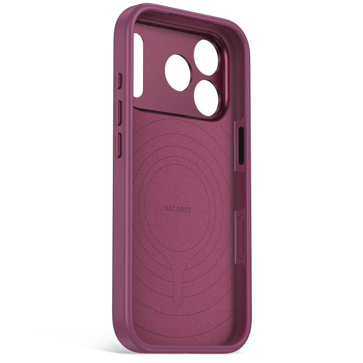 Decoded AntiMicrobial Silicone Backcover Case For Apple iPhone 18Pro Max / Apple iPhone 17 Pro Max - Plum