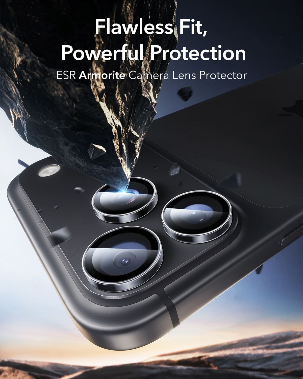 ESR Armorite Camera Lens For Apple iPhone 18 Pro / Apple iPhone 18 Pro Max / Apple iPhone 17 Pro / Apple iPhone 18 Pro Max - Clear