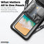 Seawag Smartphone Waterproof Case 6.9" With Additional Pocket - Black