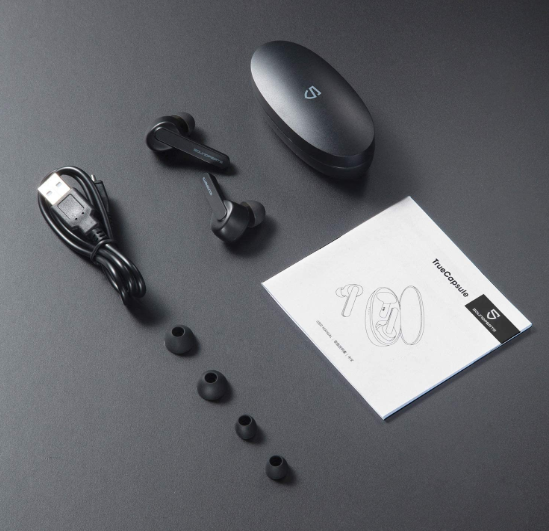 Soundpeats Truecapsule Wireless Earbuds - Black