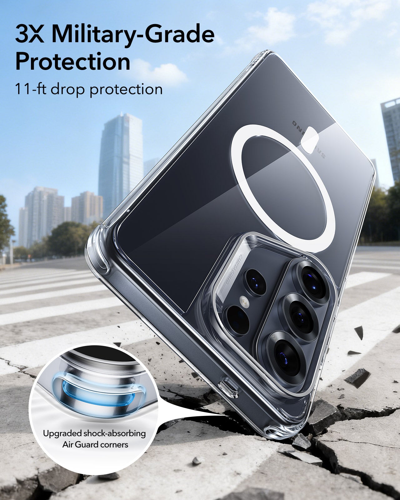 ESR Classic Hybrid Case For Samsung Galaxy S26 Ultra - Clear